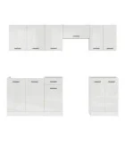 Modular kitchen JUNONA LINE 240 BBL BRW chalk gloss order